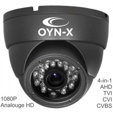 OYN-X '4 in 1' Mini TVI AHD Eyeball Camera 1080P Full HD (Up To 25m IR - 3.6mm Fixed Lens) - Grey